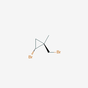 molecular formula C5H8Br2 B2512120 (1S,2R)-2-Bromo-1-(bromomethyl)-1-methylcyclopropane CAS No. 1969288-64-9