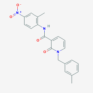 molecular formula C21H19N3O4 B2512132 N-(2-methyl-4-nitrophenyl)-1-[(3-methylphenyl)methyl]-2-oxo-1,2-dihydropyridine-3-carboxamide CAS No. 946247-50-3