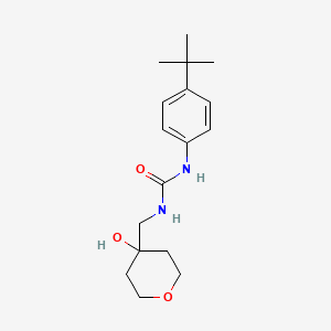 1-(4-(tert-butyl)phenyl)-3-((4-hydroxytetrahydro-2H-pyran-4-yl)methyl)urea