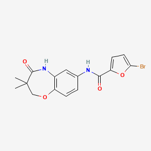 5-bromo-N-(3,3-dimethyl-4-oxo-2,3,4,5-tetrahydrobenzo[b][1,4]oxazepin-7-yl)furan-2-carboxamide