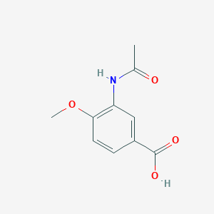 molecular formula C10H11NO4 B2512250 3-Acetamido-4-methoxybenzoic acid CAS No. 130017-51-5