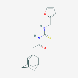 molecular formula C18H24N2O2S B251231 N-(1-adamantylacetyl)-N'-(2-furylmethyl)thiourea 