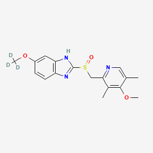 molecular formula C17H19N3O3S B2512416 (N)-Methyl omeprazole-d3 CAS No. 922731-01-9