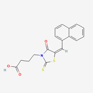 molecular formula C18H15NO3S2 B2512458 Pin1 modulator 1 