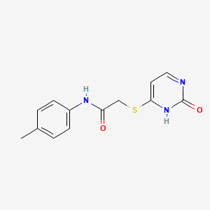 N-(4-methylphenyl)-2-[(2-oxo-1H-pyrimidin-6-yl)sulfanyl]acetamide