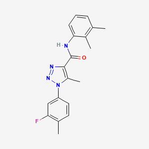 molecular formula C19H19FN4O B2512475 N-(2,3-dimethylphenyl)-1-(3-fluoro-4-methylphenyl)-5-methyl-1H-1,2,3-triazole-4-carboxamide CAS No. 899965-10-7
