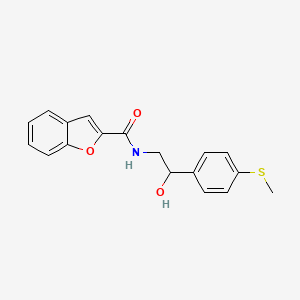 molecular formula C18H17NO3S B2512477 N-(2-hydroxy-2-(4-(methylthio)phenyl)ethyl)benzofuran-2-carboxamide CAS No. 1448047-51-5