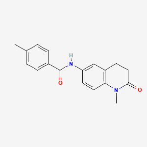 4-methyl-N-(1-methyl-2-oxo-1,2,3,4-tetrahydroquinolin-6-yl)benzamide