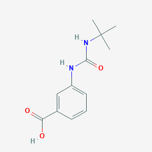 molecular formula C12H16N2O3 B2512492 3-[(Tert-butylcarbamoyl)amino]benzoic acid CAS No. 501679-02-3