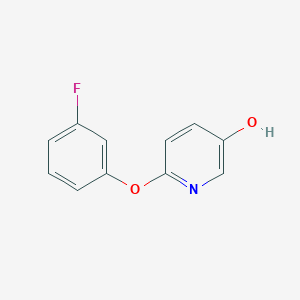molecular formula C11H8FNO2 B2512502 6-(3-Fluorophenoxy)pyridin-3-OL CAS No. 1824631-19-7