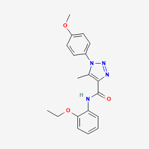 molecular formula C19H20N4O3 B2512546 N-(2-ethoxyphenyl)-1-(4-methoxyphenyl)-5-methyl-1H-1,2,3-triazole-4-carboxamide CAS No. 878734-32-8