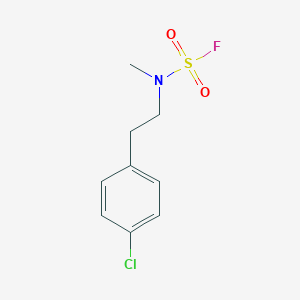 molecular formula C9H11ClFNO2S B2512547 N-[2-(4-Chlorophenyl)ethyl]-N-methylsulfamoyl fluoride CAS No. 2411305-88-7