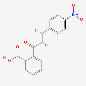 molecular formula C16H11NO5 B2512694 2-[3-(4-Nitrophenyl)acryloyl]-benzenecarboxylic acid CAS No. 6261-66-1