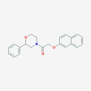 B2512697 2-(Naphthalen-2-yloxy)-1-(2-phenylmorpholino)ethanone CAS No. 953983-59-0