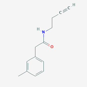 molecular formula C13H15NO B2512729 N-(but-3-yn-1-yl)-2-(m-tolyl)acetamide CAS No. 1351644-33-1