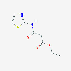 molecular formula C8H10N2O3S B2512749 Ethyl 3-oxo-3-(1,3-thiazol-2-ylamino)propanoate CAS No. 58199-16-9