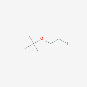 molecular formula C6H13IO B2512784 2-(2-Iodoethoxy)-2-methylpropane CAS No. 156937-49-4