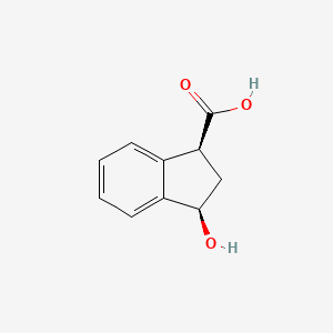 molecular formula C10H10O3 B2512814 rac-(1R,3S)-3-hydroxy-2,3-dihydro-1H-indene-1-carboxylicacid CAS No. 2460739-73-3