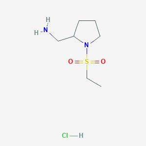 (1-(Ethylsulfonyl)pyrrolidin-2-yl)methanamine hydrochloride