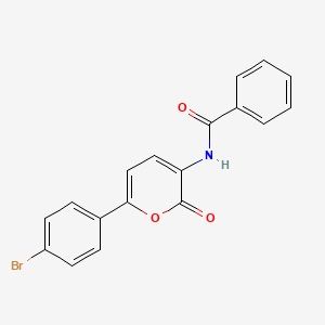 N-[6-(4-bromophenyl)-2-oxo-2H-pyran-3-yl]benzenecarboxamide