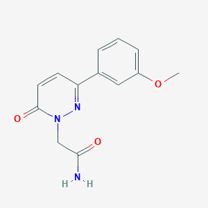 2-[3-(3-Methoxyphenyl)-6-oxopyridazin-1-yl]acetamide