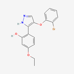 2-(4-(2-bromophenoxy)-1H-pyrazol-3-yl)-5-ethoxyphenol