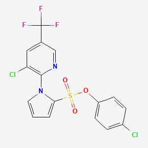 4-chlorophenyl 1-[3-chloro-5-(trifluoromethyl)-2-pyridinyl]-1H-pyrrole-2-sulfonate