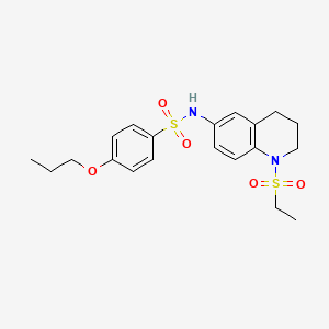 N-(1-(ethylsulfonyl)-1,2,3,4-tetrahydroquinolin-6-yl)-4-propoxybenzenesulfonamide