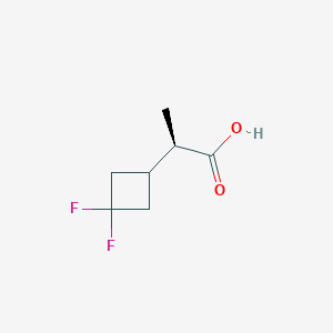 (2R)-2-(3,3-Difluorocyclobutyl)propanoic acid