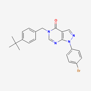 1-(4-bromophenyl)-5-(4-tert-butylbenzyl)-1,5-dihydro-4H-pyrazolo[3,4-d]pyrimidin-4-one