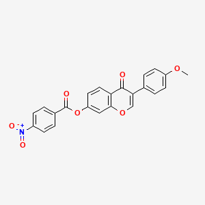 3-(4-methoxyphenyl)-4-oxo-4H-chromen-7-yl 4-nitrobenzoate