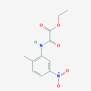 molecular formula C11H12N2O5 B2512953 Ethyl [(2-methyl-5-nitrophenyl)carbamoyl]formate CAS No. 301344-50-3