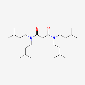 molecular formula C23H46N2O2 B2512973 N,N,N',N'-tetrakis(3-methylbutyl)propanediamide CAS No. 554405-50-4