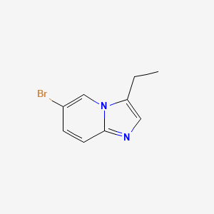 molecular formula C9H9BrN2 B2513001 6-Bromo-3-ethylimidazo[1,2-a]pyridine CAS No. 1550401-48-3