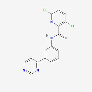 3,6-dichloro-N-[3-(2-methylpyrimidin-4-yl)phenyl]pyridine-2-carboxamide