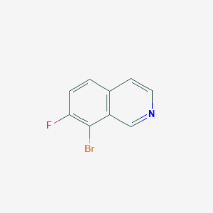 molecular formula C9H5BrFN B2513233 8-Bromo-7-fluoroisoquinoline CAS No. 1445891-57-5