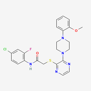 N-cyclohexyl-N-(2-furylmethyl)-2-(4-quinoxalin-2-ylphenoxy)acetamide