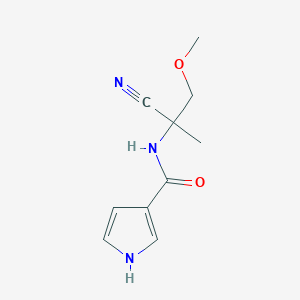 molecular formula C10H13N3O2 B2513236 N-(2-Cyano-1-methoxypropan-2-yl)-1H-pyrrole-3-carboxamide CAS No. 2261020-77-1