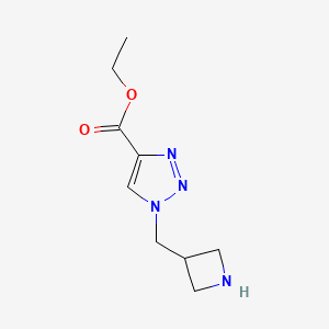 Ethyl 1-(azetidin-3-ylmethyl)triazole-4-carboxylate