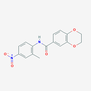 N-(2-methyl-4-nitrophenyl)-2,3-dihydro-1,4-benzodioxine-6-carboxamide