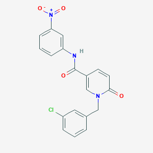 1-[(3-chlorophenyl)methyl]-N-(3-nitrophenyl)-6-oxopyridine-3-carboxamide