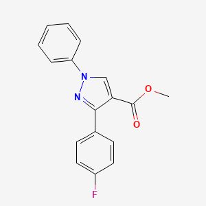 methyl 3-(4-fluorophenyl)-1-phenyl-1H-pyrazole-4-carboxylate
