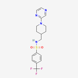 N-((1-(pyrazin-2-yl)piperidin-4-yl)methyl)-4-(trifluoromethyl)benzenesulfonamide