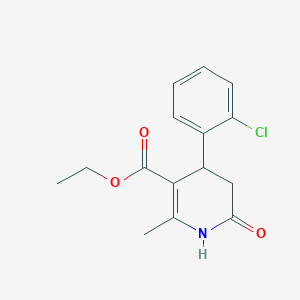 Ethyl 4-(2-chlorophenyl)-2-methyl-6-oxo-1,4,5,6-tetrahydro-3-pyridinecarboxylate
