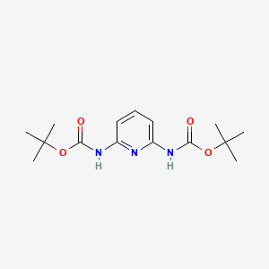 molecular formula C15H23N3O4 B2513281 2,6-Di-(boc-amino)pyridine CAS No. 852617-12-0