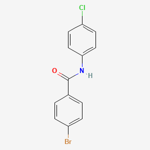molecular formula C13H9BrClNO B2513294 4-bromo-N-(4-chlorophenyl)benzamide CAS No. 21354-23-4