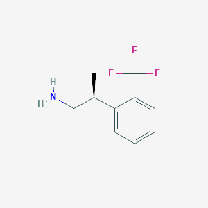 molecular formula C10H12F3N B2513297 (2S)-2-[2-(Trifluoromethyl)phenyl]propan-1-amine CAS No. 2248201-57-0