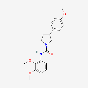 molecular formula C20H24N2O4 B2513304 N-(2,3-dimethoxyphenyl)-3-(4-methoxyphenyl)pyrrolidine-1-carboxamide CAS No. 1211130-04-9