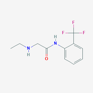molecular formula C11H13F3N2O B2513386 2-(ethylamino)-N-[2-(trifluoromethyl)phenyl]acetamide CAS No. 863411-08-9