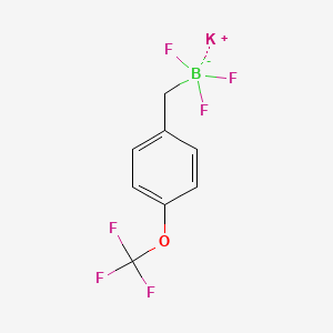 molecular formula C8H6BF6KO B2513454 Potassium [4-(trifluoromethoxy)benzyl]trifluoroborate CAS No. 1201331-15-8